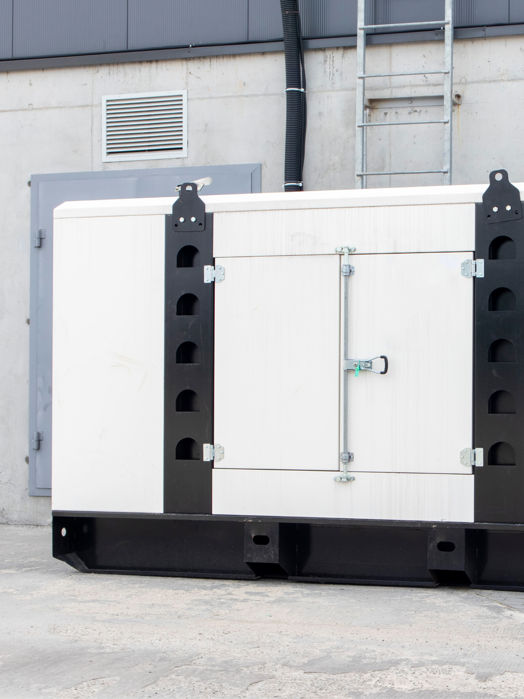 A commercial backup generator